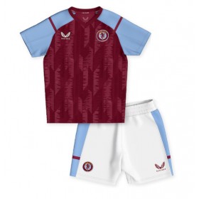 Baby Fußballbekleidung Aston Villa Heimtrikot 2023-24 Kurzarm (+ kurze hosen)